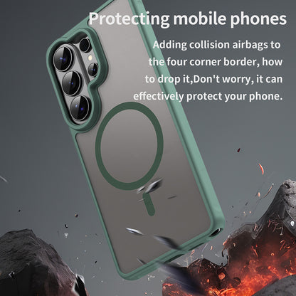 MagSafe-deksel for Samsung Galaxy S26 Ultra, Techsuit, HaloFrost II, Grønn