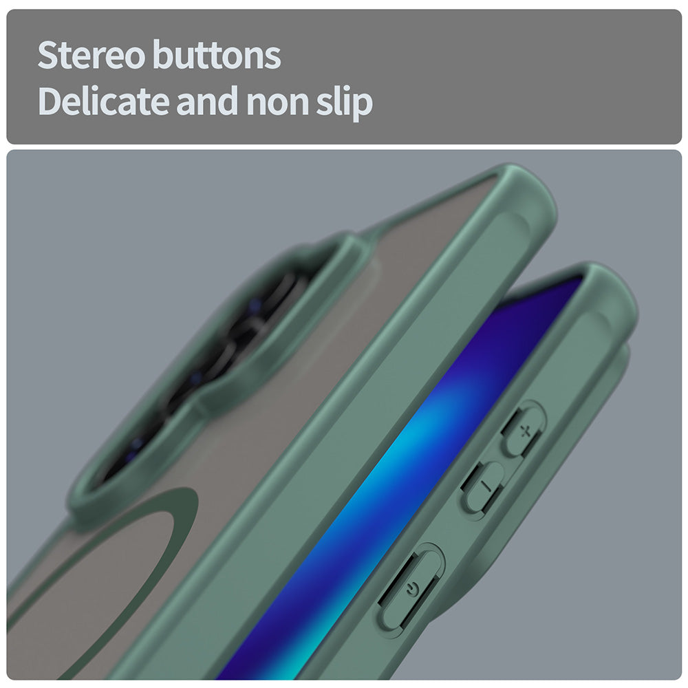 MagSafe-deksel for Samsung Galaxy S26 Ultra, Techsuit, HaloFrost II, Grønn