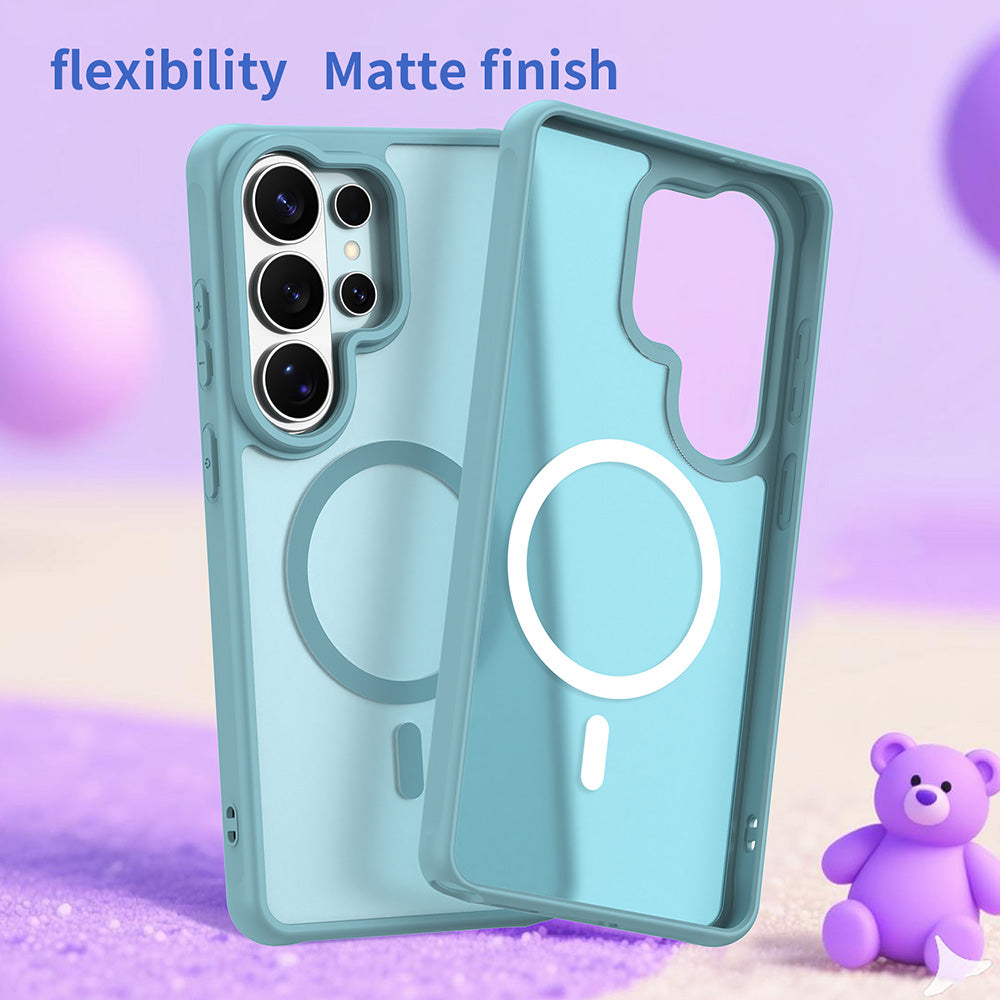 MagSafe-deksel for Samsung Galaxy S26 Ultra, Techsuit, HaloFrost II, Lys Grønn