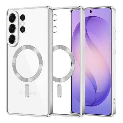 MagSafe-deksel for Samsung Galaxy S26 Ultra, Techsuit, Luxury Crystal, Sølv