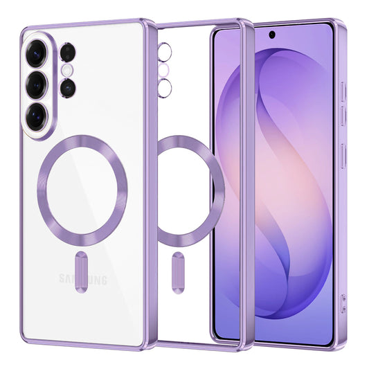 MagSafe-deksel for Samsung Galaxy S26 Ultra, Techsuit, Luxury Crystal, Lys Lilla