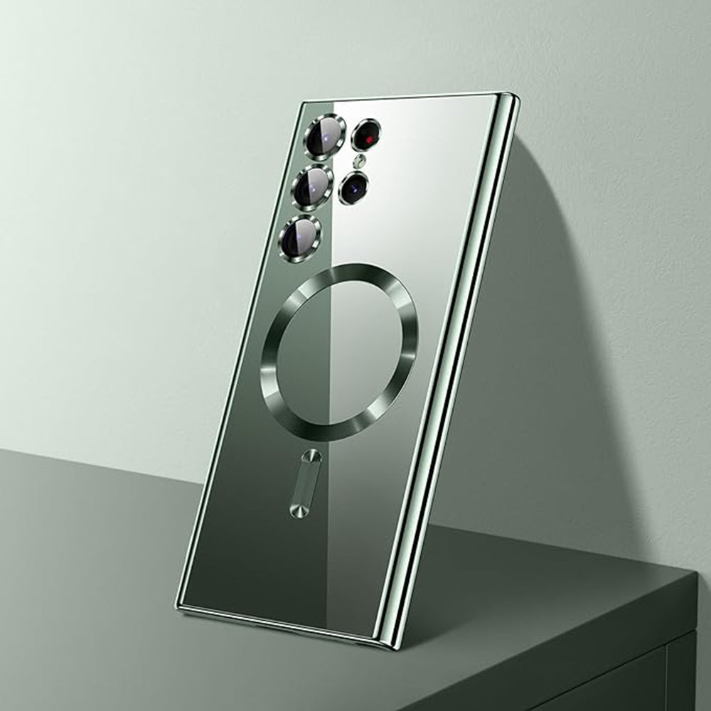 MagSafe-deksel for Samsung Galaxy S26 Ultra, Techsuit, Luxury Crystal, Lys Lilla