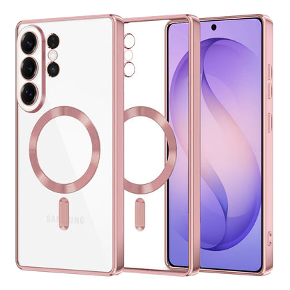 MagSafe-deksel for Samsung Galaxy S26 Ultra, Techsuit, Luxury Crystal, Rosa