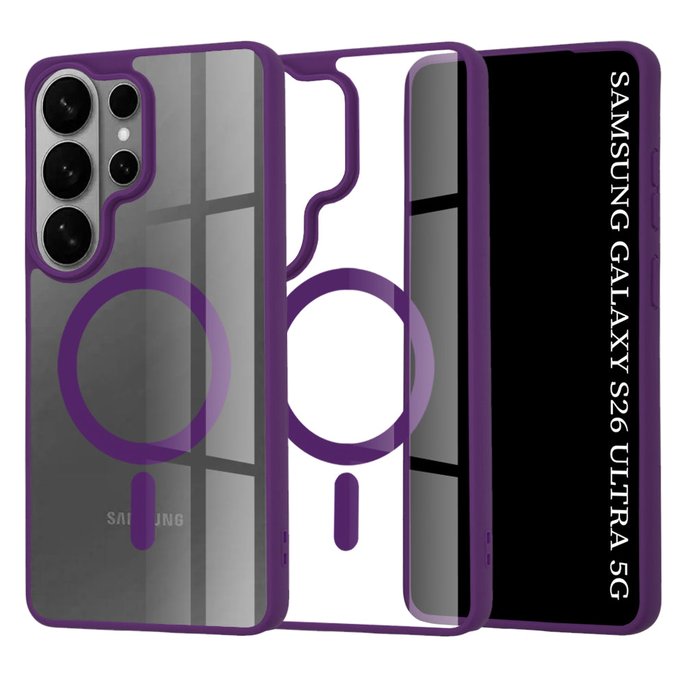 MagSafe-deksel for Samsung Galaxy S26 Ultra S948, Techsuit, Pro, Lilla