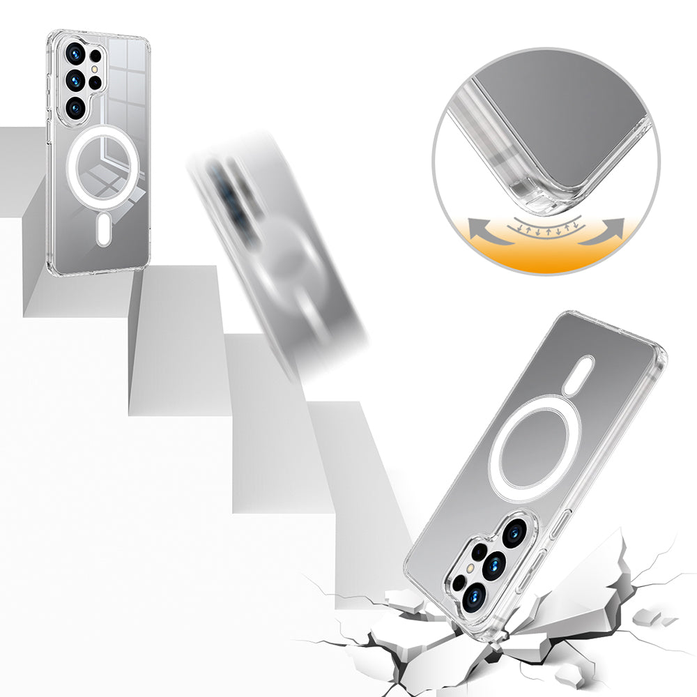 MagSafe-deksel for Samsung Galaxy S26 Ultra S948, Techsuit, Pro, Gjennomsiktig