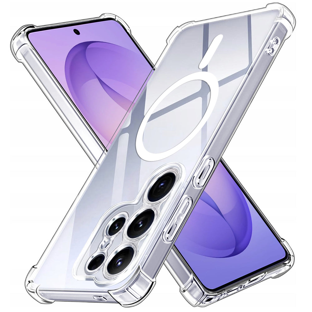 MagSafe-deksel for Samsung Galaxy S26 Ultra S948, Techsuit, Støtsikker, Gjennomsiktig