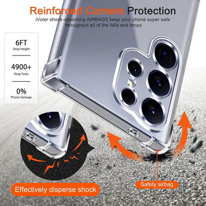 MagSafe-deksel for Samsung Galaxy S26 Ultra S948, Techsuit, Støtsikker, Gjennomsiktig