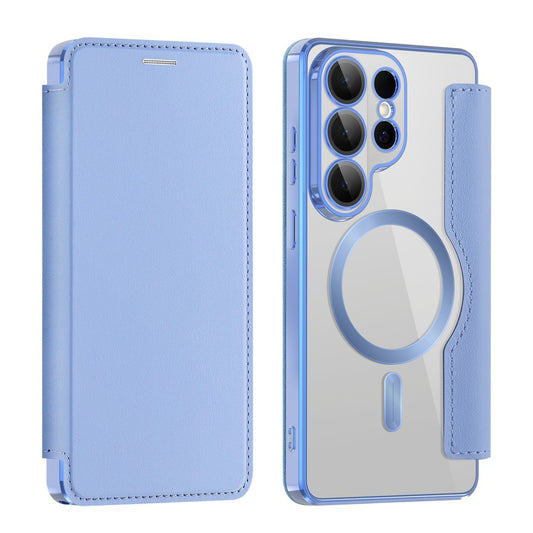 MagSafe-deksel for Samsung Galaxy S26 Ultra, Techsuit, SmartMag Book, Blå