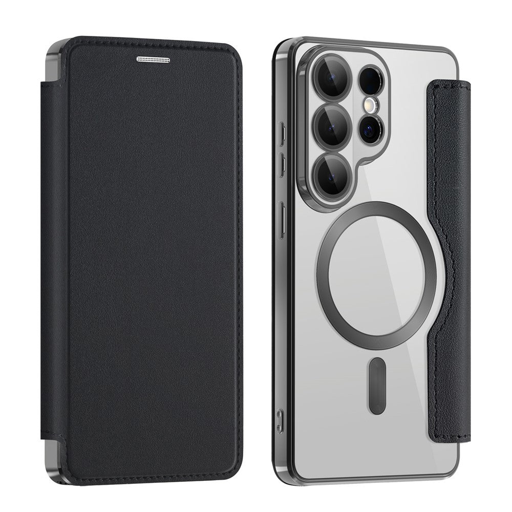 MagSafe-deksel for Samsung Galaxy S26 Ultra, Techsuit, SmartMag Book, Svart