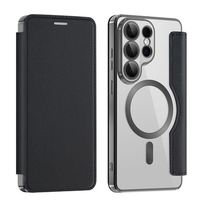 MagSafe-deksel for Samsung Galaxy S26 Ultra, Techsuit, SmartMag Book, Svart