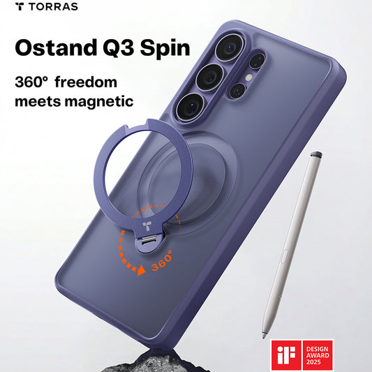 MagSafe-deksel for Samsung Galaxy S26 Ultra, Torras, Ostand Spin, Mov