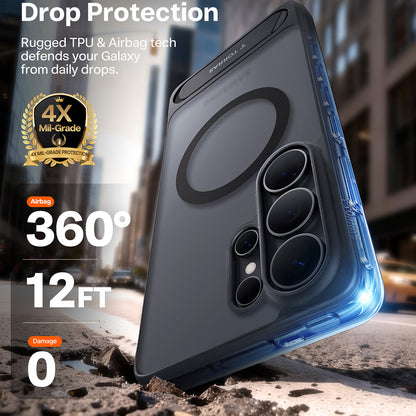 MagSafe-deksel for Samsung Galaxy S26 Ultra, Torras, Pstand, Svart