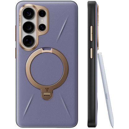 MagSafe-deksel for Samsung Galaxy S26 Ultra S948, Torras, QPRO Leather, Lilla