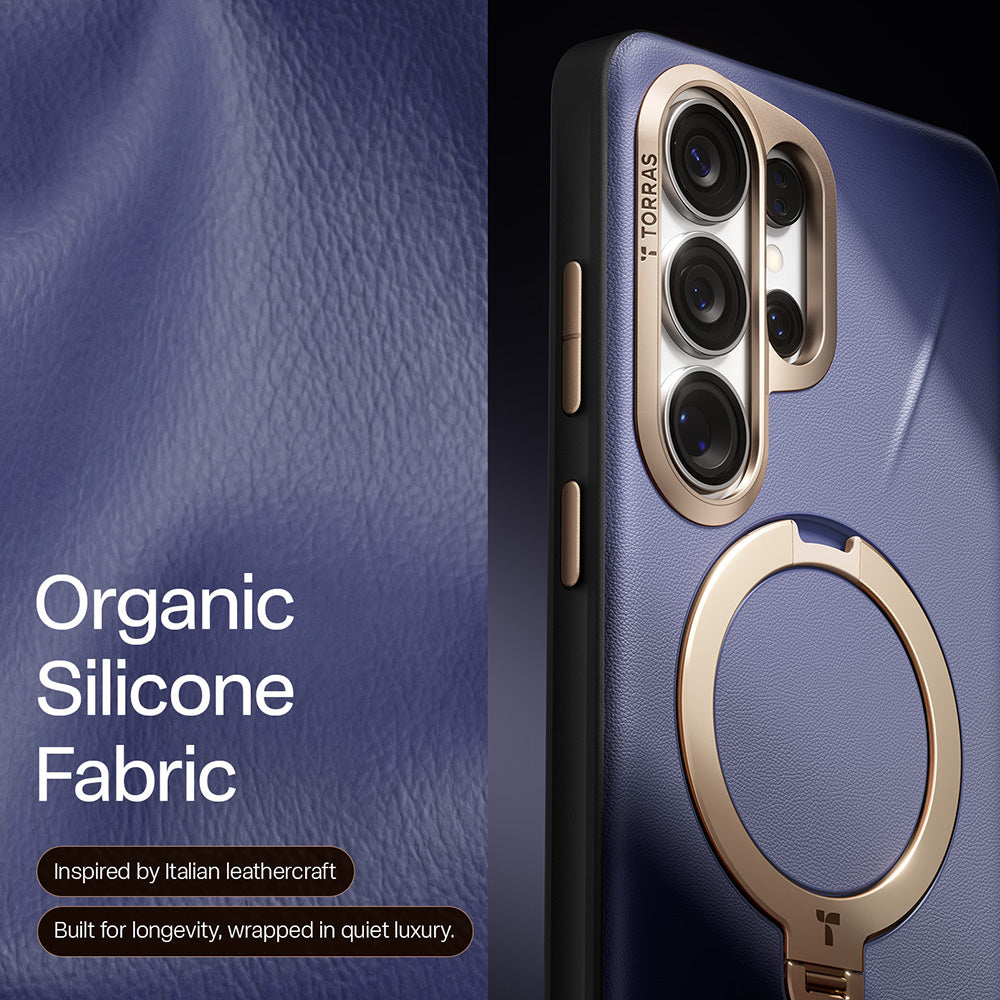 MagSafe-deksel for Samsung Galaxy S26 Ultra S948, Torras, QPRO Leather, Lilla