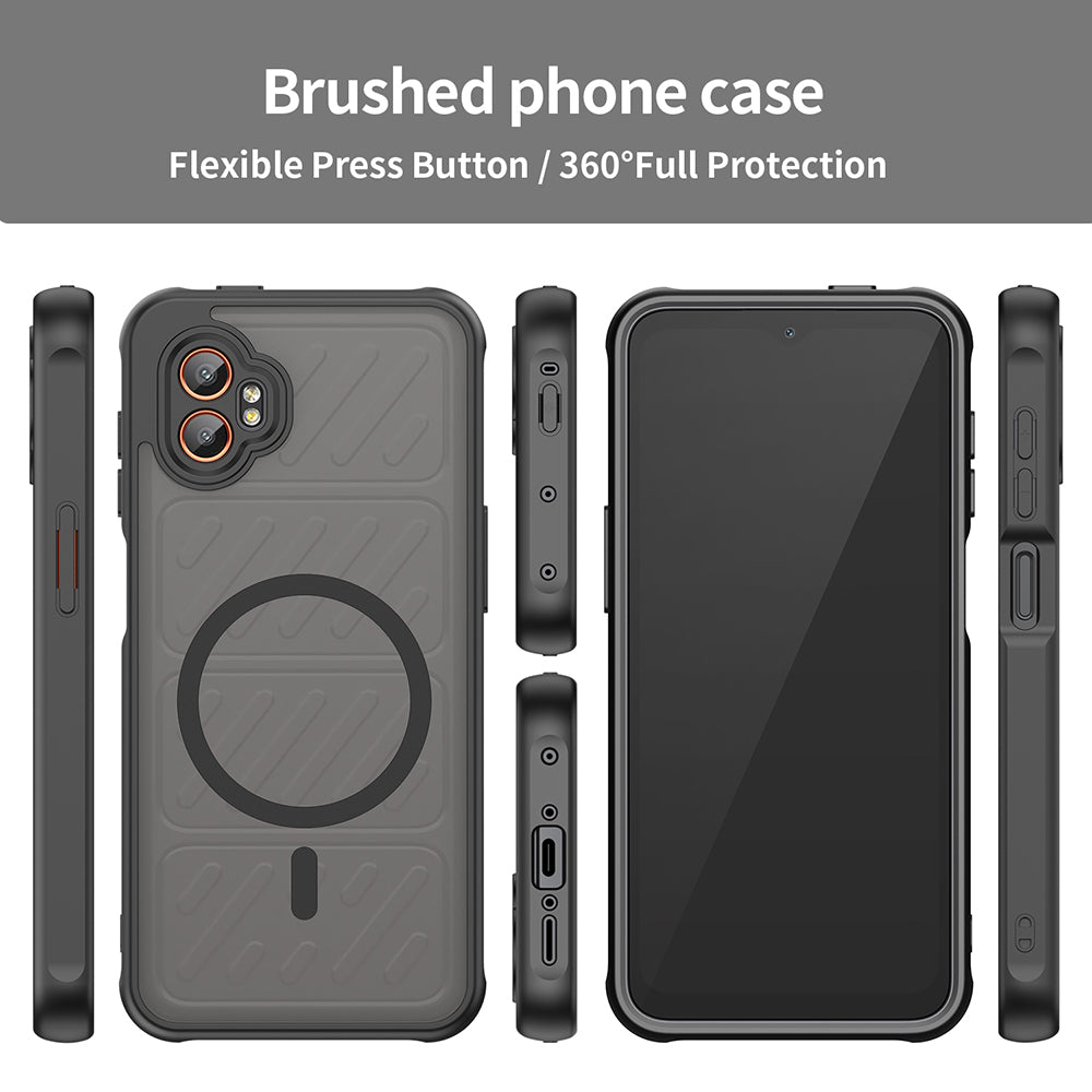 MagSafe-deksel for Samsung Galaxy XCover7 Pro, Techsuit, HaloFrost II, svart