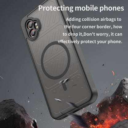 MagSafe-deksel for Samsung Galaxy XCover7 Pro, Techsuit, HaloFrost II, svart