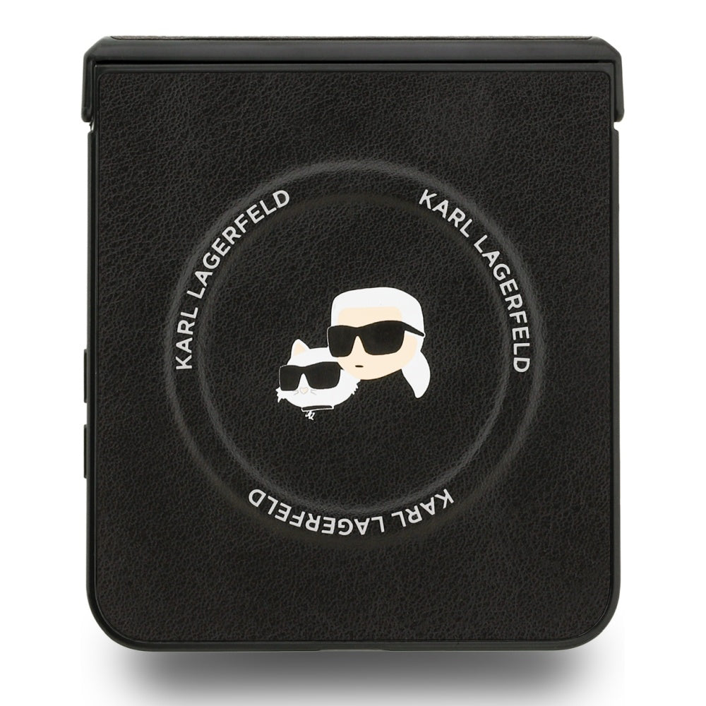 MagSafe-deksel for Samsung Galaxy Z Flip7 F766, Karl Lagerfeld, Karl & Choupette Pins, Svart