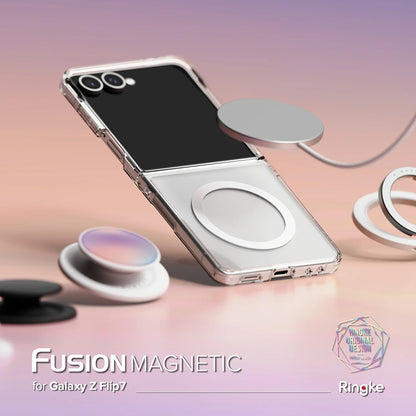 MagSafe-deksel for Samsung Galaxy Z Flip7 F766, Ringke, Fusion, Transparent