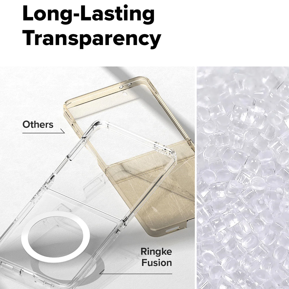 MagSafe-deksel for Samsung Galaxy Z Flip7 F766, Ringke, Fusion, Transparent