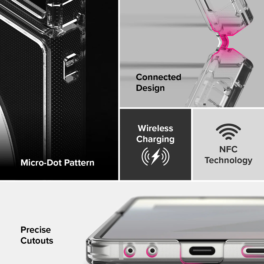 MagSafe-deksel for Samsung Galaxy Z Flip7 F766, Ringke, Fusion, Transparent