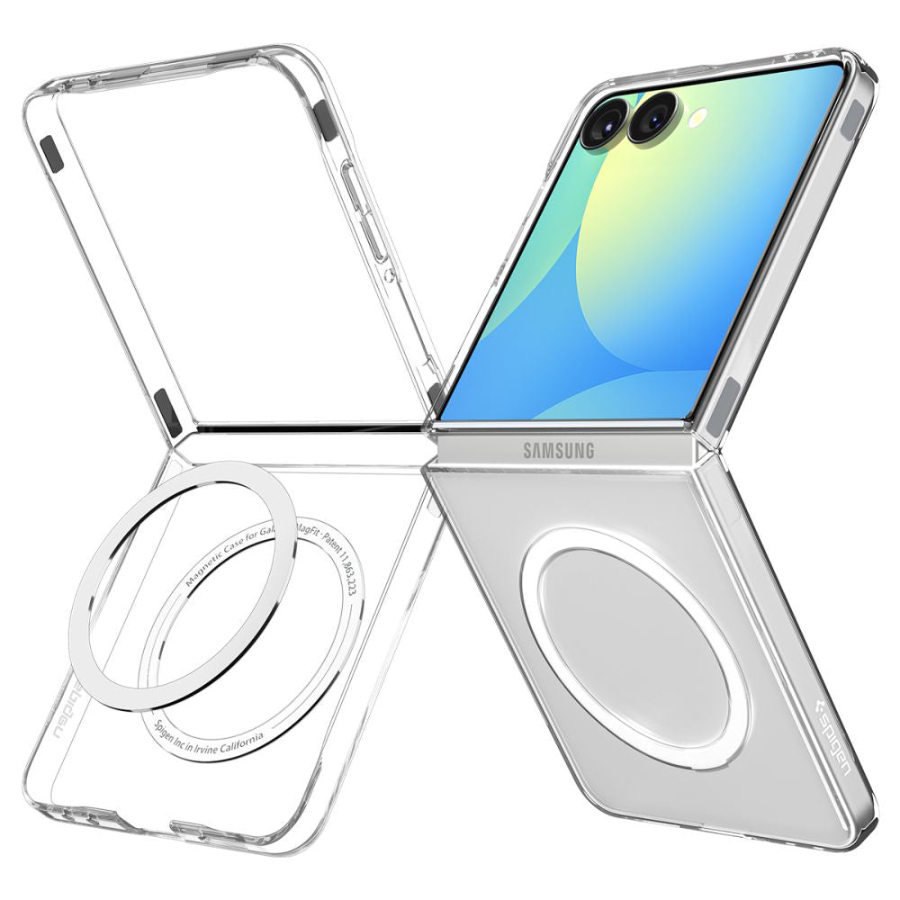 MagSafe-deksel for Samsung Galaxy Z Flip7 F766, Spigen, Air Skin, Transparent ACS09556