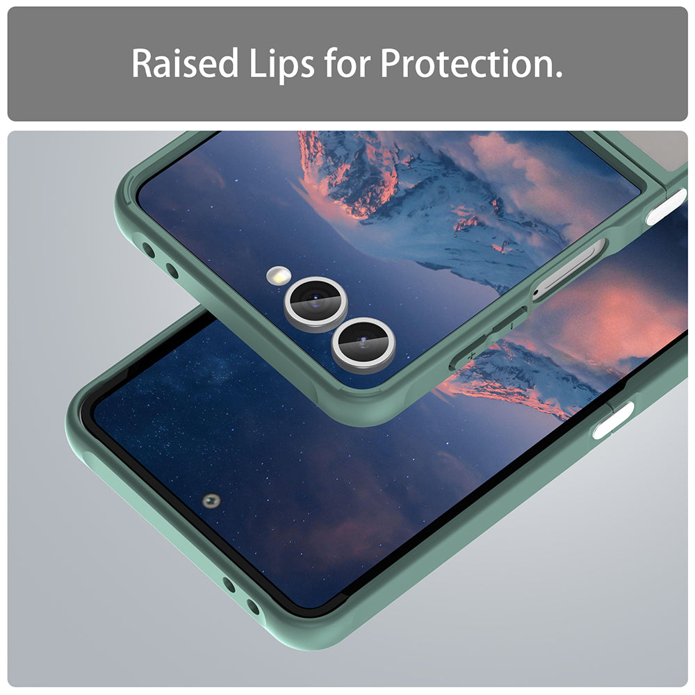 MagSafe-deksel for Samsung Galaxy Z Flip7 F766, Techsuit, HaloFrost II, Grønn