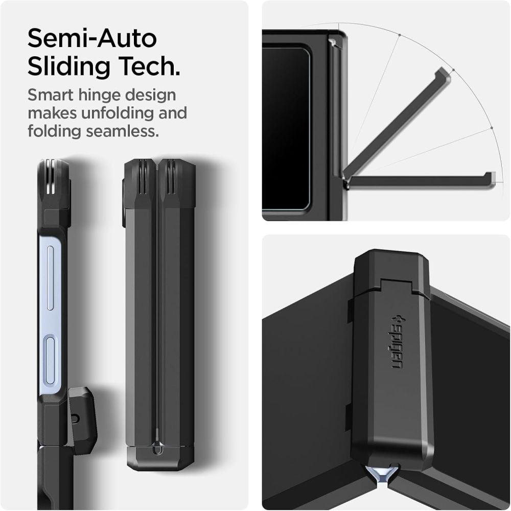 MagSafe-deksel for Samsung Galaxy Z Flip7 FE F761 / Z Flip6 F741, Spigen, Tough Armor Pro, Svart ACS09807