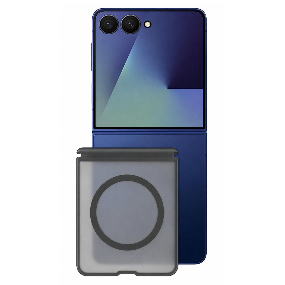 MagSafe-deksel for Samsung Galaxy Z Flip8 F776, Blueo, Skin Friendly Anti-Drop, Satinert svart