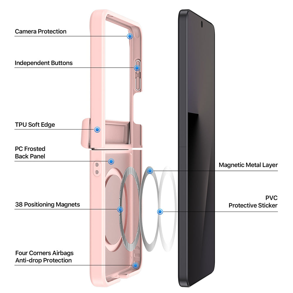 MagSafe-deksel for Samsung Galaxy Z Flip8 F776, DUX DUCIS, Yind, Svart