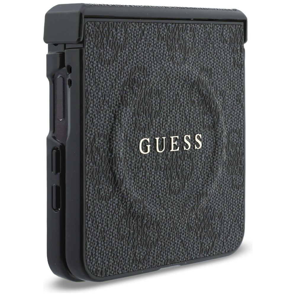 MagSafe-deksel for Samsung Galaxy Z Flip8 F776, Guess, 4G Leather Classic, Svart