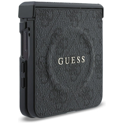 MagSafe-deksel for Samsung Galaxy Z Flip8 F776, Guess, 4G Leather Classic, Svart