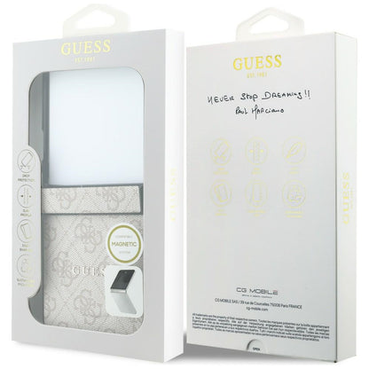 MagSafe-deksel for Samsung Galaxy Z Flip8 F776, Guess, 4G Leather Classic, Rosa