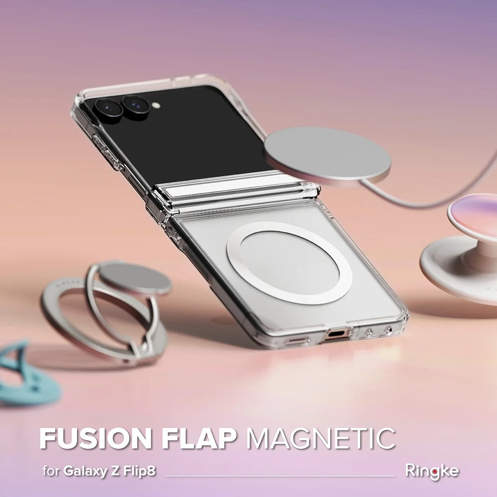MagSafe-deksel for Samsung Galaxy Z Flip8 F776, Ringke, Fusion Flap, Transparent