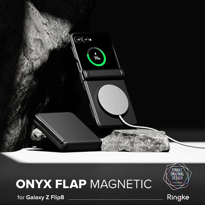 MagSafe-deksel for Samsung Galaxy Z Flip8 F776, Ringke, Onyx Flap, Svart