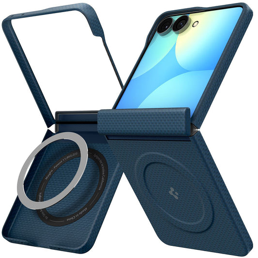 MagSafe-deksel for Samsung Galaxy Z Flip8 F776, Spigen, Air Skin, Marineblå ACS11514