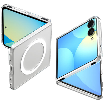 MagSafe-deksel for Samsung Galaxy Z Flip8 F776, Spigen, Air Skin, Transparent hvit ACS11521
