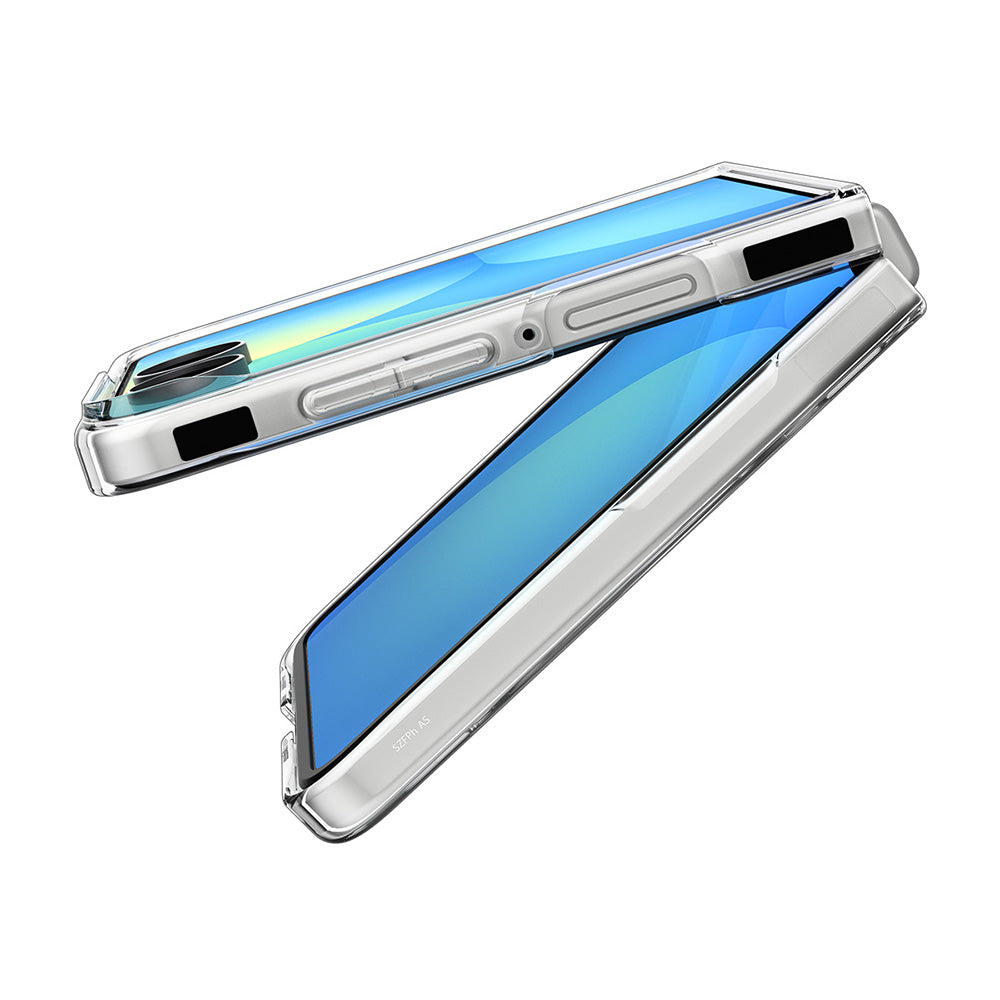 MagSafe-deksel for Samsung Galaxy Z Flip8 F776, Spigen, Air Skin, Transparent hvit ACS11521