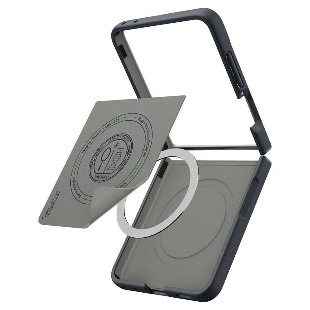 MagSafe-deksel for Samsung Galaxy Z Flip8 F776, Spigen, Caseology Nano Pop, svart ACS11523