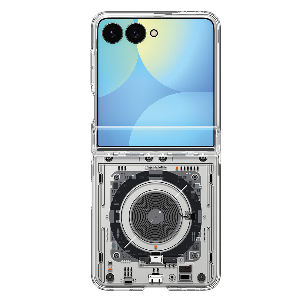 MagSafe-deksel for Samsung Galaxy Z Flip8 F776, Spigen, Ultra Hybrid Pro Neo One, Transparent ACS11525