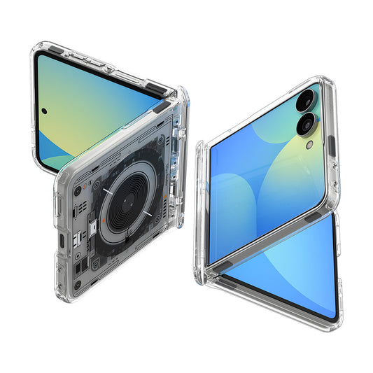 MagSafe-deksel for Samsung Galaxy Z Flip8 F776, Spigen, Ultra Hybrid Pro Neo One, Transparent ACS11525
