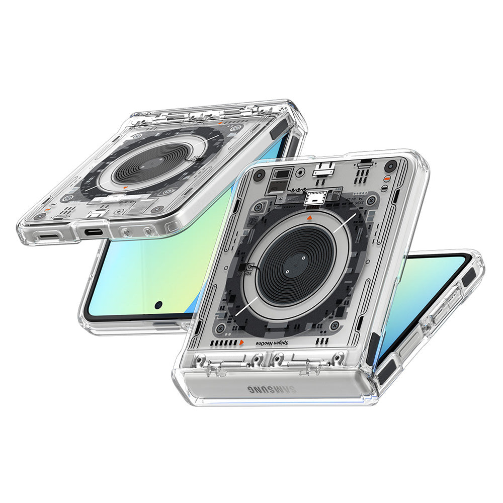 MagSafe-deksel for Samsung Galaxy Z Flip8 F776, Spigen, Ultra Hybrid Pro Neo One, Transparent ACS11525