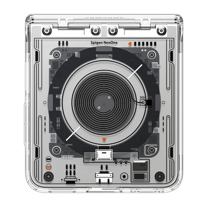MagSafe-deksel for Samsung Galaxy Z Flip8 F776, Spigen, Ultra Hybrid Pro Neo One, Transparent ACS11525