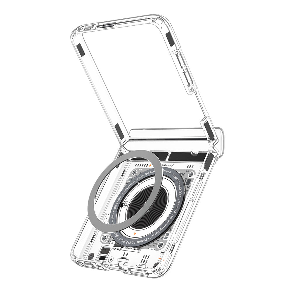 MagSafe-deksel for Samsung Galaxy Z Flip8 F776, Spigen, Ultra Hybrid Pro Neo One, Transparent ACS11525