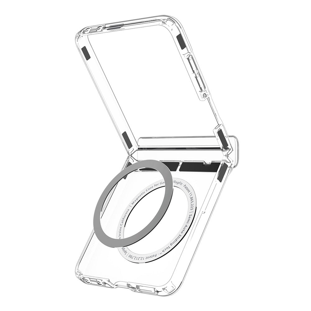 MagSafe-deksel for Samsung Galaxy Z Flip8 F776, Spigen, Ultra Hybrid Pro, Gjennomsiktig hvit ACS11524