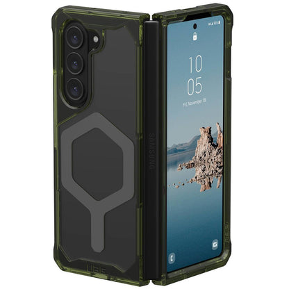 MagSafe-deksel for Samsung Galaxy Z Fold5 F946, Urban Armor Gear, Plyo Pro, Grønn Grå