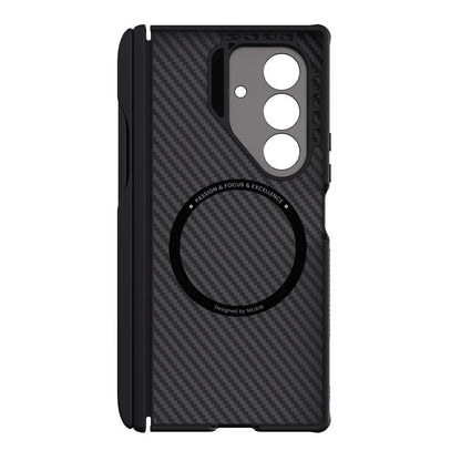 MagSafe-deksel for Samsung Galaxy Z Fold7 F966, Nillkin, CarboProp med kamerautskjæring og S-Pen-holder, svart