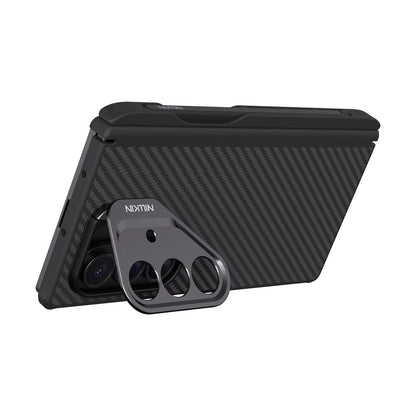 MagSafe-deksel for Samsung Galaxy Z Fold7 F966, Nillkin, CarboProp med kamerautskjæring og S-Pen-holder, svart