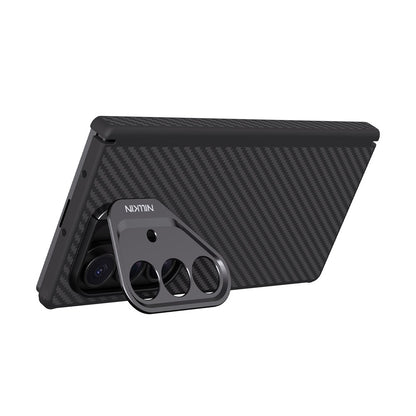 MagSafe-deksel for Samsung Galaxy Z Fold7 F966, Nillkin, CarboProp med kamerautskjæring, svart