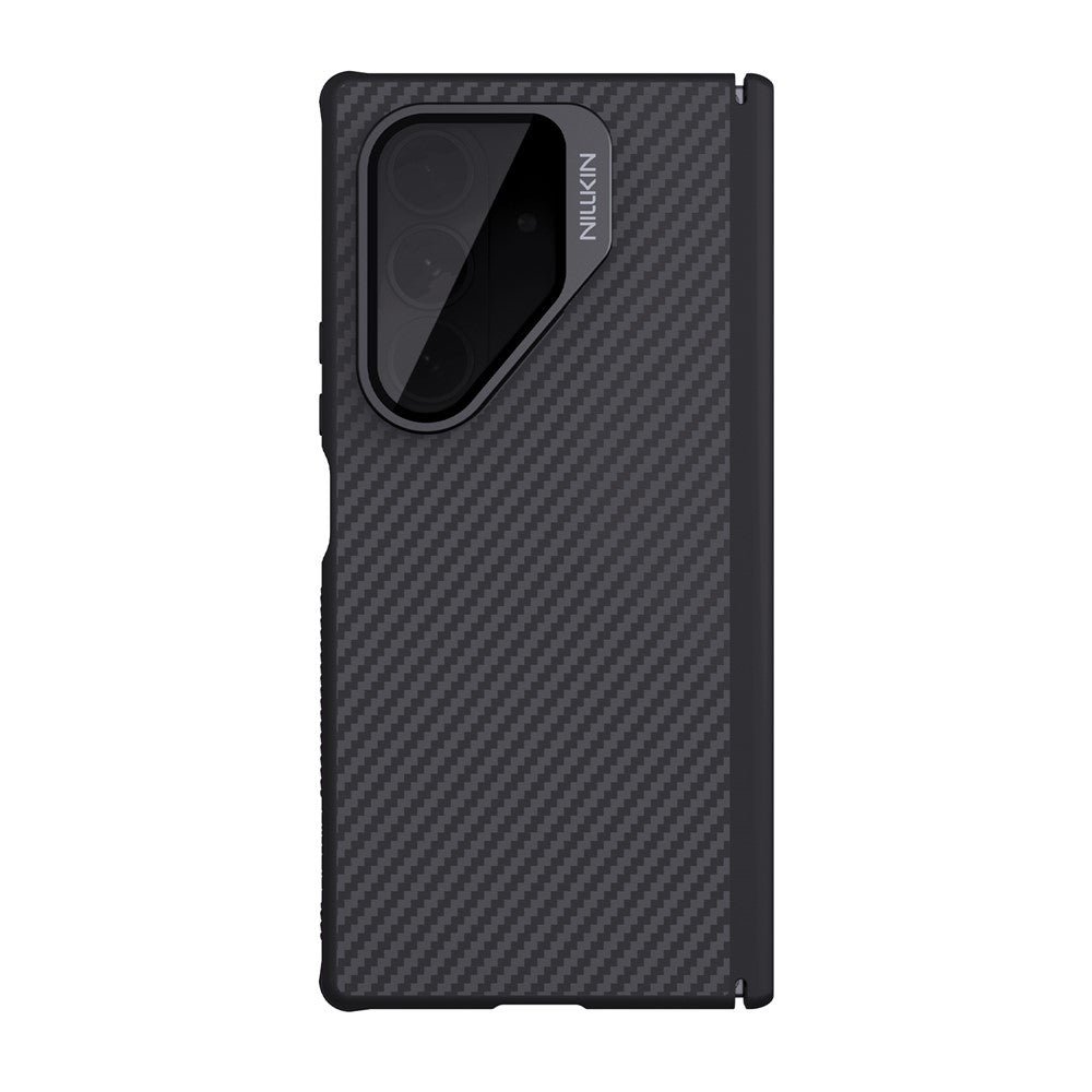 MagSafe-deksel for Samsung Galaxy Z Fold7 F966, Nillkin, CarboProp med gjennomsiktig svart linsebeskyttelse, svart