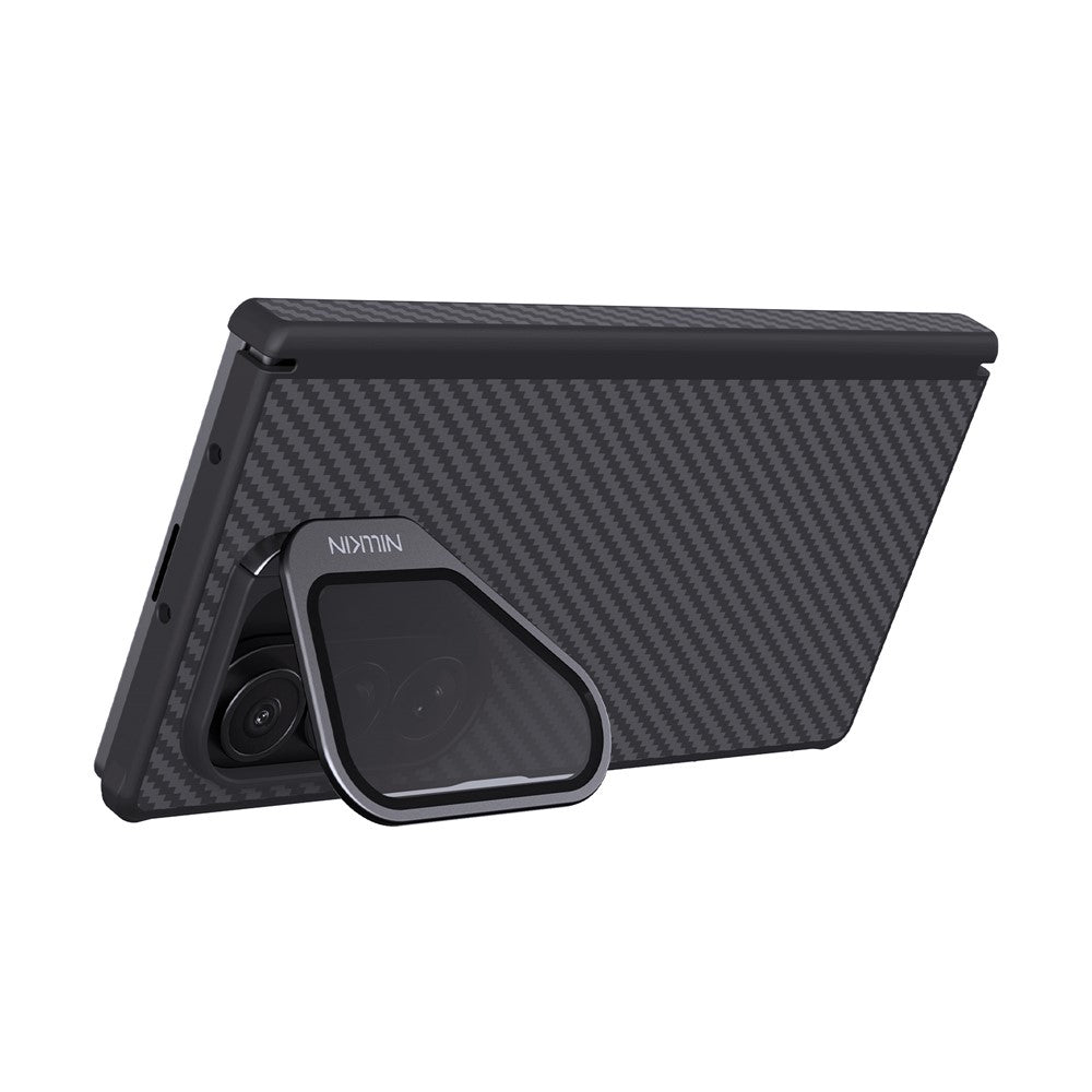 MagSafe-deksel for Samsung Galaxy Z Fold7 F966, Nillkin, CarboProp med gjennomsiktig svart linsebeskyttelse, svart